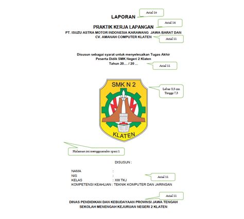 Contoh Pembuatan Laporan Pkl Koleksi Gambar