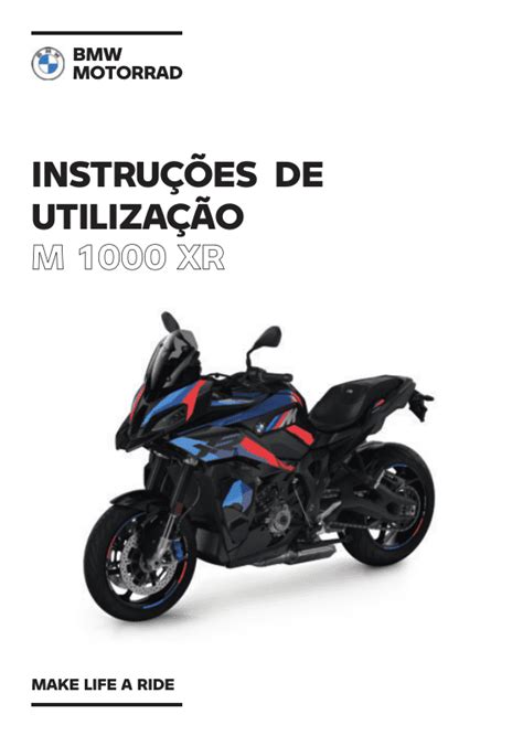 2024 BMW Motorrad M 1000 XR Manual do proprietário PDF 287 Pages