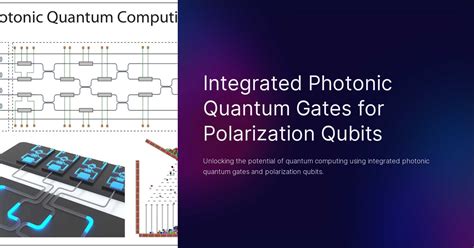 Integrated Photonic Quantum Gates For Polarization Qubits