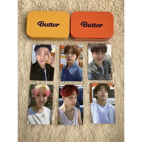 Jual Ready Stock Bts Butter Pob Weverse Photocard Tin Case Shopee