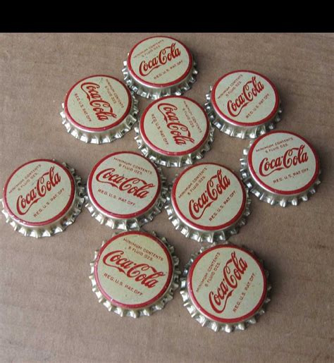 10 NEVER USED OLD COCA COLA BOTTLE TOP CAPS CORK LINED Antique Price