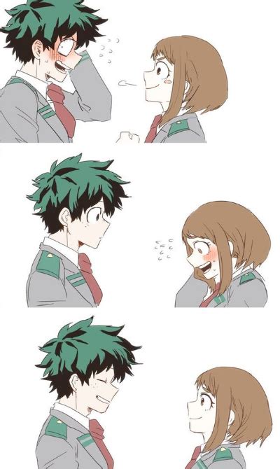 My Hero Academia Midoriya Izuku X Uraraka Ochako Personajes De Anime Imagenes De Parejas