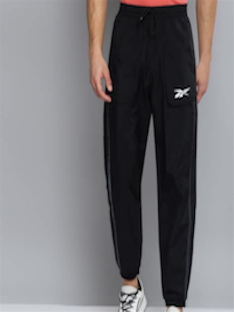 Buy Reebok Men Black Solid Myt Woven Training Joggers Track Pants For