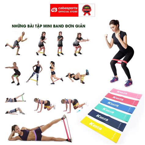 Dây Kháng Lực Tập Gym Tập Mông Kenza 723 Dây Miniband Cao Su đàn Hồi