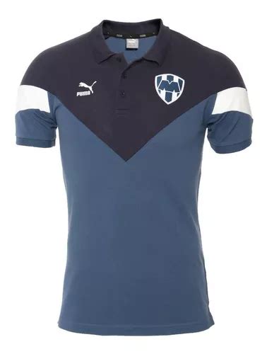 Busca Playera Polo Rayados Monterrey Puma Original Azul Futbol A La