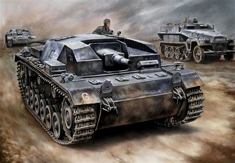 German Assault Tank Stug Iii B Panzer Tank Destroyer Tank Armor