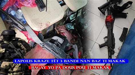 Lapolis Kraze T T Bandi Nan Baz Ti Makak Apre Lanm Polisye Yo Bagay