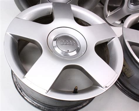 Set Of Stock Alloy Wheels Rims 16 5x112 Vw Audi A4 A6 B6 Passat 8e0