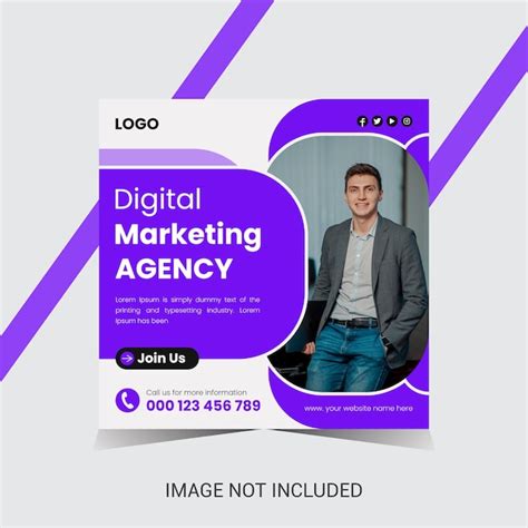 Premium Vector Digital Marketing Agency Social Media Post Design Or Web Banner