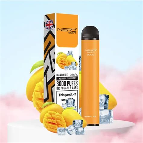 Best Nerd Bar Puffs Pod Mango Ice Disposable Vape Device