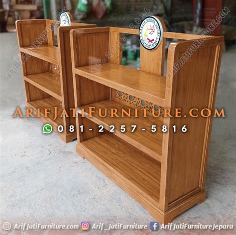 Rak Al Qur An Jati Ukir Model Terbaru Arif Jati Furniture