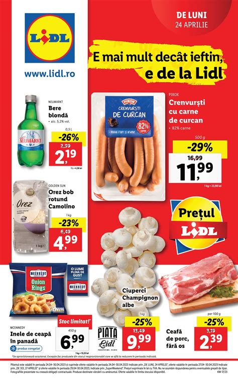 Catalog Lidl Aprilie Aprilie Oferte Lidl