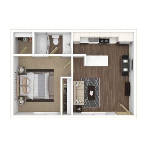 1 & 2 Bedroom Apartments in Davis | Pinecrest Apartments | Floor Plans