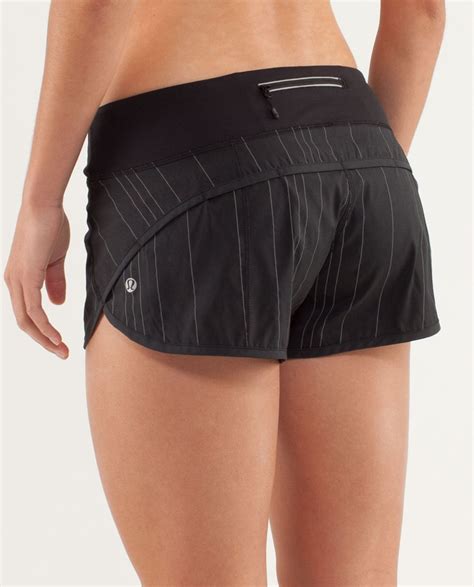 Lululemon Run Speed Short Reflective Black Lulu Fanatics