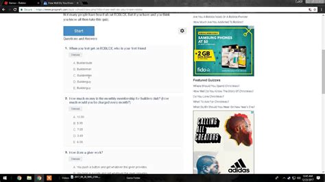 Trying A Roblox Quiz Youtube