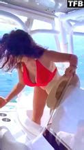 Salma Hayek Sexy Poses Showing Off Her Hot Bikini Body During Her Vacation On Social Media AZNude