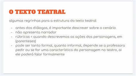 RESUMO SOBRE TEXTO TEATRAL resumo do resumo redação YouTube