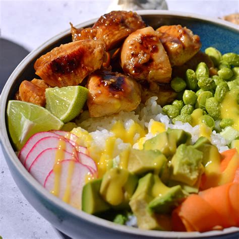 Teriyaki Chicken Poke Bowl Joy To The Food