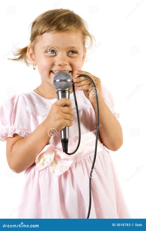 Little Girl Singing. Stock Photos - Image: 3018783