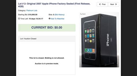 Sealed Original Iphone Expected To Sell For Nearly 100k At Auction