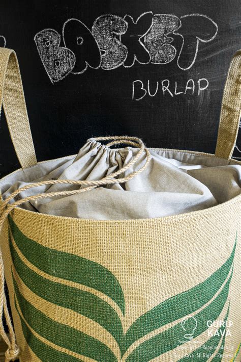 Laundry Baskets Brazilian Coffee Made Of Burlap Coffee
