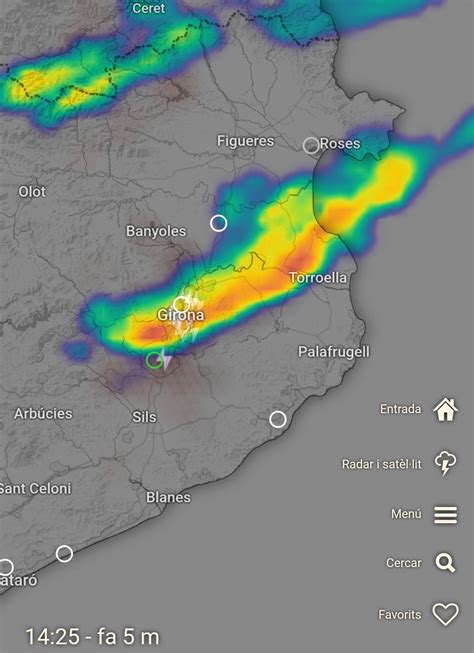 Trànsit Aeri de Catalunya on Twitter Migdia complicat a Girona per