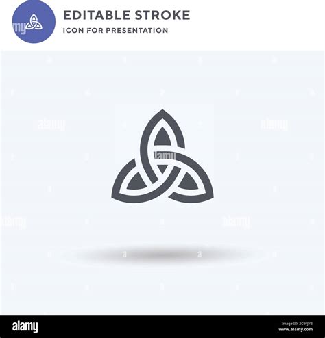 Celtic Knot Icon Vector Filled Flat Sign Solid Pictogram Isolated On