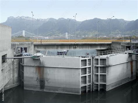 gorges dam detail stock photo adobe stock