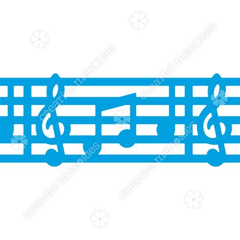 Creative Memories Music Staff And Notes Border Punch
