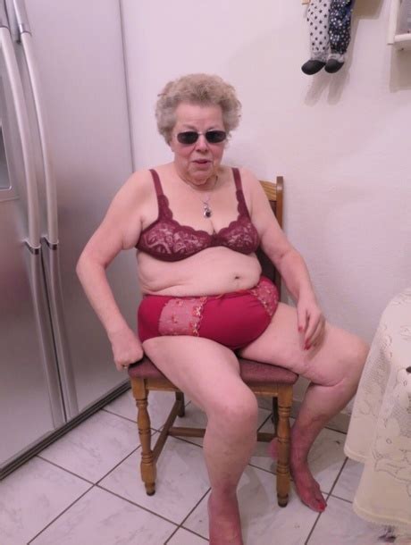 Playful Granny Luise Peeling Her Lingerie Off And Showing Her Saggy Tits CoedCherry