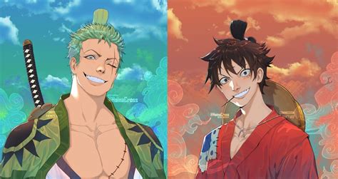 Zoro and Luffy fanart! - Commission made by me : r/OnePiece