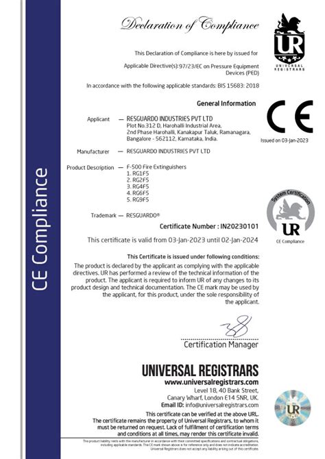 Elevate Safety With Certified Lpcb Ul And En Approved Resguardo