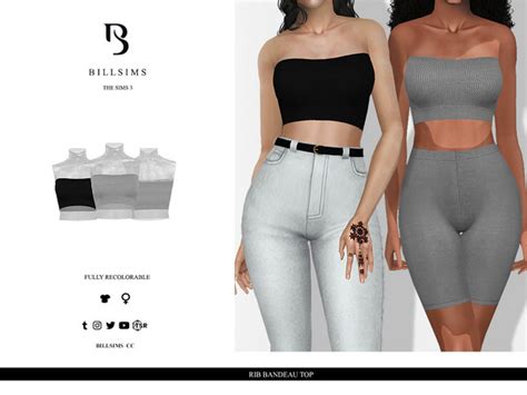 The Sims Resource Rib Bandeau Top