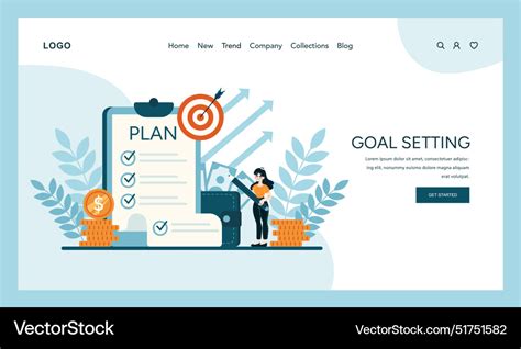 Charting Financial Targets With Structured Vector Image