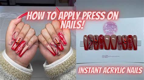 HOW TO APPLY PRESS ON NAILS MAKE THEM LAST 3 WEEKS STEP BY STEP