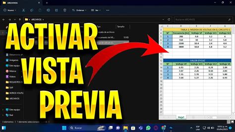 C Mo Activar Vista Previa De Archivos En Windows Youtube