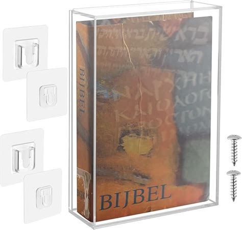 Transparente Vitrine für Bibel Acryl Wandhalterung vertikale