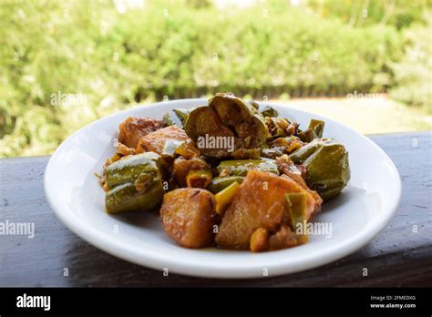 Parwal Aloo Ki Sabji Also Known As Pointed Gourd And Potato Fry Curry