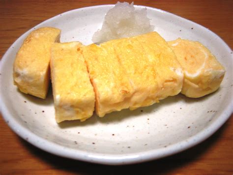 Japanese Omelette With Broth Dashimaki Tamago Food In Japan