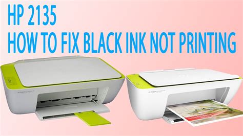 HP DESKJET 2130 ALL IN ONE HOW TO FIX BLACK INK NOT PRINTING YouTube