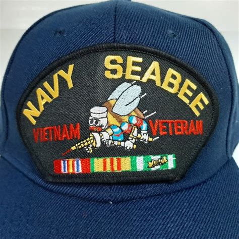 Accessories Us Navy Seabee Vietnam Veteran Mens Patch Cap H Poshmark