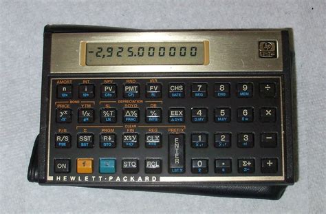 Hewlett Packard Hp 12c Financial Calculator With Case And New Batteries 883585518098 Ebay