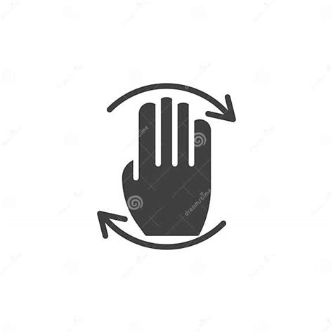 Circular Hand Gesture Vector Icon Stock Illustration Illustration Of