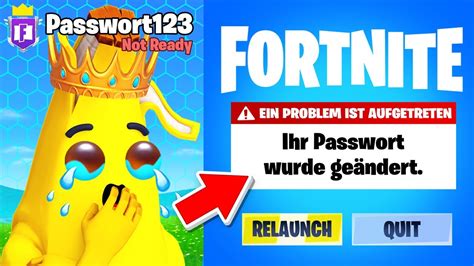 MUSS ICH MEIN FORTNITE PASSWORT VERÖFFENTLICHEN in Fortnite