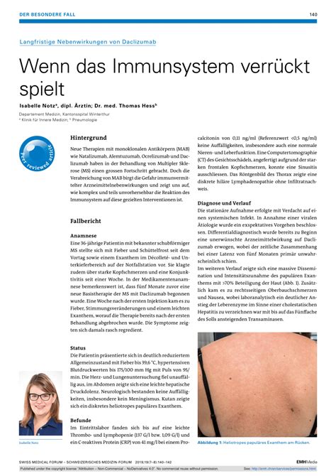 Pdf Wenn Das Immunsystem Verr Ckt Spielt