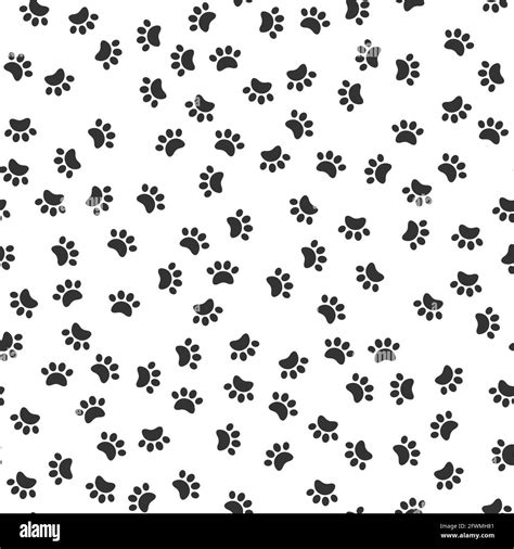 Black And White Paw Print Wallpaper