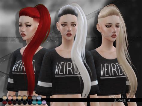 The Sims Resource Kyoto Hair By Leahlillith Sims Hairs