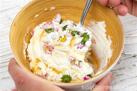 Süßer Gänseblümchen Quark Rezept mit der gesunden Blume Kostbare Natur