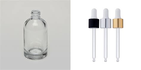 BulkPerfumeBottles 1 7 Oz 50ml Barrel Style Clear Glass Bottle