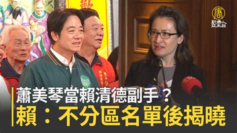 賴蕭配有譜？傳駐美代表蕭美琴11月中返台 新唐人亞太電視台